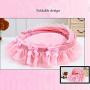 Creation Core Luxury Washable Pet Puppy Cat Princess Lace Bed with Canopy
