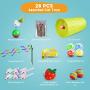 ZooZoo Cat Toy Variety Set 28PCS (Tunnel/Silvervine Matatabi Chew Stick/Mouse Tumbler/Ribbon Wand/Bell Collar/Jingle Ball/Catnip Plush/Foam Ball) Teaser Healthy Pet Stimulate Exercise Interactive Play