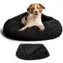 TR pet Calming Donut Dog Bed, Cozy Cat Cuddle Cave Dogs Beds with Removable Blanket, Soft Warming Fluffy Indoor Pets Bed for Small/ Medium/ Large Dogs Cats up to 150 lbs, Machine Washable TR pet Calming Donut Dog Bed, Cozy Cat Cuddle Cave Dogs Beds with Removable Blanket, Soft Warming Fluffy Indoor Pets Bed for Small/ Medium/ Large Dogs Cats up to 150 lbs, Machine Washable