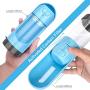 TSYMO Dog Water Bottle - Leak Proof Portable Puppy Water Dispenser with Activated Carbon Filter & Foldable Drinking Feeder for Pets Outdoor Walking, Hiking, Travel, BPA Free (10 Oz)