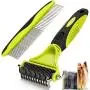Weiba Dog Grooming Comb Kit,Flea Combs,Pet Supplies Dematting Stainless Steel Double Sided Blade Fur Cleaner Cat Gilling Brush Undercoat Rake Comb Weiba Dog Grooming Comb Kit,Flea Combs,Pet Supplies Dematting Stainless Steel Double Sided Blade Fur Cleaner Cat Gilling Brush Undercoat Rake Comb
