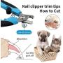 NLUJGYAV Nail Clippers for Small Dogs, Safety Zen Clippers for Cats Dogs toenail Files Thick Side Magic Nail Grooming Shaping kit