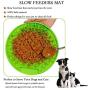 2 Pack Dog Lick Mat,Slow Feeder Cat Dog Bowls,Puzzle Feeder, Licking Mat Puzzle Food Dish,Snuffle Mat for Dogs,Interactive Dog Toys and Feeders Suit for Dogs and Cats(Green and Orange)