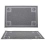 Suhaco Dog Mat Cat Food Mats Non-Slip Waterproof Pet Bowl Placemat for Dogs and Cats (L)