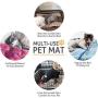Sunton Ultra Soft Pet-Dog Cat Bed with Cute Prints | Reversible Fleece Crate Bed Mat | Machine Washable Pet Bed Liner
