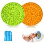 OPYZ Dog Lick Pad, Dog Bathing Distraction Device, Pad for Dog Lick Peanut Butter Lick Mat for Pet Bathing, Grooming and Dog Training with Pet Finger Toothbrush (2Pack)