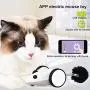 JMXAFMY Cat Funny Electric Mouse Racer Automatic Irregular Moving 360°Rotation Interactive App Control Charging Pet JMXAFMY Cat Funny Electric Mouse Racer Automatic Irregular Moving 360°Rotation Interactive App Control Charging Pet