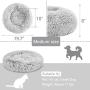 AI EN JIU Dog Bed Cat Bed Super Soft Faux Fur Washable Donut Pet Bed for Dog Puppy Cat Anti-Slip & Water-Resistant Bottom Keep Warm and Improved Sleep