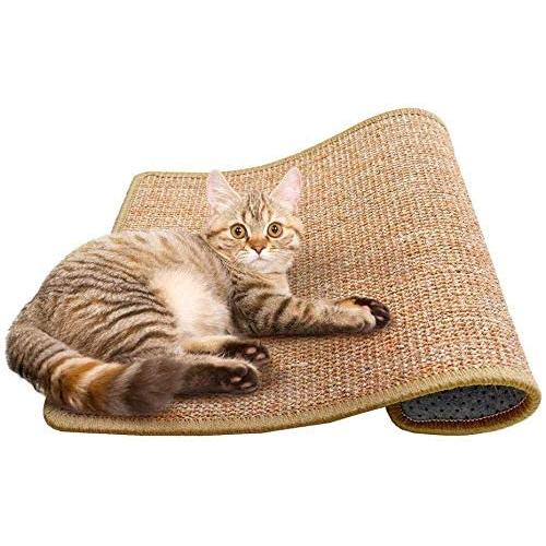 Cat Scratching Mat Sisal Mats Cat Scratching Pad Carpet Cat Scratch Rug Floor Cat Scratchers Sisal Fabric Sisal Carpet Cat Scratching Post Replacement Sisal Fabric Scratching Post 11.8 15.7