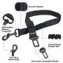 Weewooday 4 Pieces Dog Seat Belt Harness Pet Car Seat Belts Dog Vehicle Seat Belt Dog Safety Leads with Elastic Bungee Buffer, Adjustable Pet Seat Belt for Cats and Dogs for Most Cars Weewooday 4 Pieces Dog Seat Belt Harness Pet Car Seat Belts Dog Vehicle Seat Belt Dog Safety Leads with Elastic Bungee Buffer, Adjustable Pet Seat Belt for Cats and Dogs for Most Cars