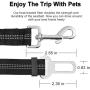 ENVEL Pet Safety Leash Leads for Dog Cat Car Seat Belt Leash Harness for Pet Restraints Connector for Cars with Elastic Nylon