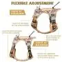 PETAGE Dog Harness and Dog Leash 6FT Heavy Duty Dog Leash with 2 Padded Handles