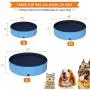 POTBY Foldable Pet Swimming Pool, Portable Collapsible Dog Bathing Tub, Round PVC Leakproof Water Pool with Brush, Indoor Outdoor Playing Wash Pond for Puppy, Dogs, Cats POTBY Foldable Pet Swimming Pool, Portable Collapsible Dog Bathing Tub, Round PVC Leakproof Water Pool with Brush, Indoor Outdoor Playing Wash Pond for Puppy, Dogs, Cats