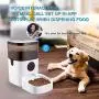 Automatic Pet Feeder, Camera Video Cats&Dogs Dispenser, WiFi Smart Feeder 2 Way Audio, Phone Control, Timed Feeder with Desiccant Bag for Dry Food, Programmable Portion Control,10s Voice Recorder