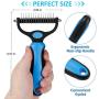 KAYI Dematting Dog Brush, Pet Grooming Brush for Dogs & Cats. Undercoat Rake Tangles Removing Deshedding Shedding Brush for Long Hair Large Dog