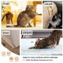 Cat Scratch Deterrent Tape - 12 x 17 Inches 8 PCS - Furniture Protector from Pet Scratch, Clear Double Side Anti-Scratch Cats Training Tape Sheets - Couch, Door, Walls, Carpet Protector – Residue Free