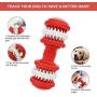 CHZHENG Pet Rubber Gear Molar Rod, Dog Dental Teeth Massage Toys Mint Pet Chew Tooth Cleaner for Small Medium Dogs,Blue,L