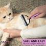 SMYLE Plus Undercoat rake for Dogs and Cats - Get a Silky and Shiny Fleece for Your Dog and cat While Grooming it Safely - Dematting Tool for Cats and Dogs, Easily Removing mats and tangles.