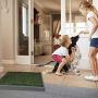 HAVETOLOVE Artificial Grass Potty pad for Dogs, Fake Grass for Dogs to Pee on Indoor or Outdoor, Portable Dog Pee Grass for Full System with Tray and 2 Packs Replacement Grass Mats（21x26）