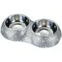 FEENM Dog Bowls Stainless Steel Cat Bowls White, Bling Rhinestones Food Water Dishes Pet Bowls for Small Pets Cats Dogs with Non-Slip Rubber Base FEENM Dog Bowls Stainless Steel Cat Bowls White, Bling Rhinestones Food Water Dishes Pet Bowls for Small Pets Cats Dogs with Non-Slip Rubber Base