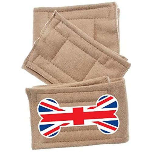 Pet Flys British Bone Flag Peter Pads (3 Pack), X-Small