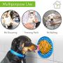 Dog Lick Mat for Anxiety - Red & Blue Dog Licking Mat - Dog Peanut Butter Lick Pad - Dog Bathing Puppy Lick Mat, Dog Licking Pad for Grooming - Easy Dog Lick Pad - Dog Licking Toy & Dog Licking Bowl
