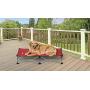 Carlson Pet Products Carlson Elevated Dog Bed, Indoor or Outdoor Dog Bed for Large Dogs, Red