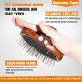 Premium Handmade Dog Brush | Pet Grooming Tool Great Gentle for Detangling and Removing Loose Undercoat or Shed Fur - Suitable for Dogs Cats Rabbits and Horses with Long or Short Hair. Wooden Handle