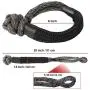 Kohree Synthetic Soft Shackle,7/16 Inch X 20 Inch (35,000lbs Breaking Strength) UHMWPE Soft Shackle Recovery Rope with Protective Sleeve for Sailing 4X4 Truck Jeep Recovery Climbing Towing (4 Pack) Kohree Synthetic Soft Shackle,7/16 Inch X 20 Inch (35,000lbs Breaking Strength) UHMWPE Soft Shackle Recovery Rope with Protective Sleeve for Sailing 4X4 Truck Jeep Recovery Climbing Towing (4 Pack)