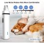 EnMose Painless Dog Nail Grinder Clipper with Grooming Shaver Port, Recharge Electric Pet Nail & Hair Trimmer, Paws Nail Clipper Smoothing for Small Medium Large Dogs & Cats & Pets