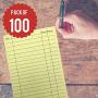 Pet, Dog, Cat Grooming Customer Client Clip Cards (100 Pack Thick 4 X 6 inch Profile Kennel Record Care Service Card) … (Canary)