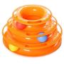 QYCL Pet Toy,New Funny Pet Toys Cat Dog Crazy Ball Disk Interactive Amusement Plate Play Disc Turntable Cat,Orange