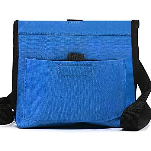 Wellbro Dog Treat Pouch, Handy Pet Training Waist Bag with Fast Spring Hinge and Front Pocket, Easy to Carry Treats and Toys, for Rapid Reward to Pets
