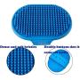 Zqyy New Grooming Pet Shampoo Brush, Dog Bath Brush, Cat Grooming Brush, Which Helps to Soothe Massage - with Adjustable Ring Handle for Long Short Haired Dogs and Cats 2pcs