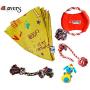 Dog Birthday Bandana and 5 Toys - The Scarf is Adjustable for Small, Medium, Large Dogs - Birthday Gifts for Dogs