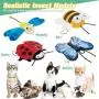 BINGPET Interactive Cat Toys for Indoor Cats - 4 Pack Butterfly, Bee, Beetle for Cat Wand Replacement, Soft Plush Cat Toy with Crinkle Paper, Dragonfly Realistic Insect for Cat Playing or Pole Refill BINGPET Interactive Cat Toys for Indoor Cats - 4 Pack Butterfly, Bee, Beetle for Cat Wand Replacement, Soft Plush Cat Toy with Crinkle Paper, Dragonfly Realistic Insect for Cat Playing or Pole Refill