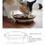 Cute Pet Bowl Oval Ceramic Cat Bowl Cat Feeding Bowls for Persian Cat and Exotic Shorthair Cat