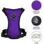 SlowTon Dog Harness, Pet Vest Harness for Dogs Safety in Car Adjustable Neck and Chest Strap Breathable Soft Fabric Multifunctional Vest with Quick Release for Travel Walking Daily Use