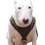 Brown Genuine Leather Dog Harness, Medium. 25''-30'' Chest, 1'' Wide Adjustable Straps