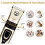 WIVIC Dog Clippers, Low Noise Dogs Grooming Clippers USB Rechargeable Pet Grooming Tool Professional Dog Hair Trimmer with Comb Guides Scissors Nail Kits for Dogs Cats & Other