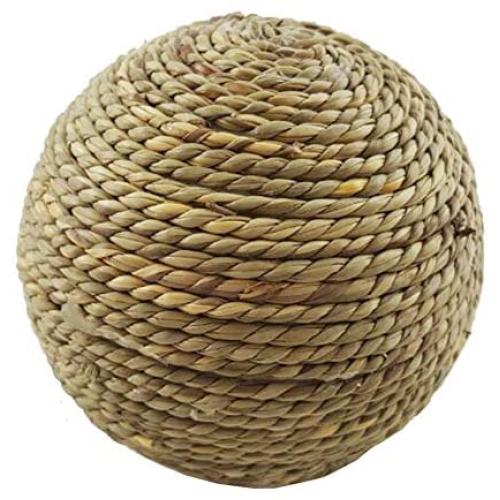 ocijf179 Rabbit Parrot Safe Chew Toy Straw Vine Rattan Ball Bite Resistant Pet Supplies 1#