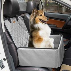 Felicificer Dog Car Seat - 2 in 1 Car Seat Cover for Pets with Waterproof & Nonslip, Removable Cover & Cushion, Perfect for Cars, Trucks and SUVs
