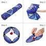 PEOPLE&PETS Collapsible Cat Tunnel, Toys Interactive Pet Play Tubes for Cats and Small Animals, with Peep Holes and Ball Toy PEOPLE&PETS Collapsible Cat Tunnel, Toys Interactive Pet Play Tubes for Cats and Small Animals, with Peep Holes and Ball Toy