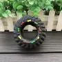 Mr.yang Tire Dog Toys Interactive Squeaky Dog Toys 1pcs（Black）