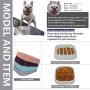 Hifrenchies Healthy Slow Feeding Dog Bowl for French Bulldog -Slow Feeder Dog Bowl Fun Feeder No Chocking Dog Cat Food Bowl with Striped Shape Pattern