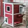 Petsfit 2-Story Weatherproof Outdoor Kitty Cat House/Condo/Shelter with Escape Door 20'' Lx20 Wx32 H Petsfit 2-Story Weatherproof Outdoor Kitty Cat House/Condo/Shelter with Escape Door 20'' Lx20 Wx32 H