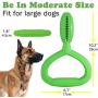 CHZHENG Dog Toothbrush Chew Toys, Teeth Cleaning Care Massager Multifunctional Rubber Interactive Toothbrush Stick for Medium Large Dogs,Green