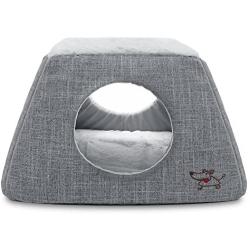 Cat Bed and Cave - with Plush Lining by Best Pet Supplies
