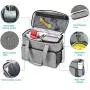 Dog Travel Bag, Dog Luggage with 2 Collapsible Slow Feeder Bowls, 2 Food Storage Containers, Pet Supplies Tote Organizer for Large Dogs, Puppy ( 21L, 15 x 7 x 12” ) Dog Travel Bag, Dog Luggage with 2 Collapsible Slow Feeder Bowls, 2 Food Storage Containers, Pet Supplies Tote Organizer for Large Dogs, Puppy ( 21L, 15 x 7 x 12” )