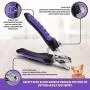 Ruff N Ruffus Self-Cleaning Slicker Brush + FREE Pet Nail Clippers + FREE 7.5'' Steel Comb | UPGRADED PAIN-FREE BRISTLES | Cat Dog Brush Grooming Gently Reduces Shedding & Tangling For All Hair Types
